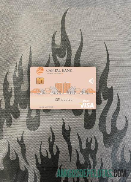 Macedônia do Norte Capital Banka AD Skopje Visa Cartão de Débito Photolook Front amostra